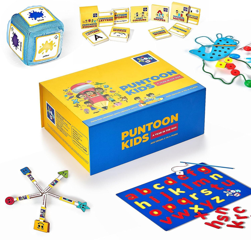 PunToon Kids Learning & Activity Box For 3-4 year Kids Toddlers, Educational Gifting Toy(Multicolor)