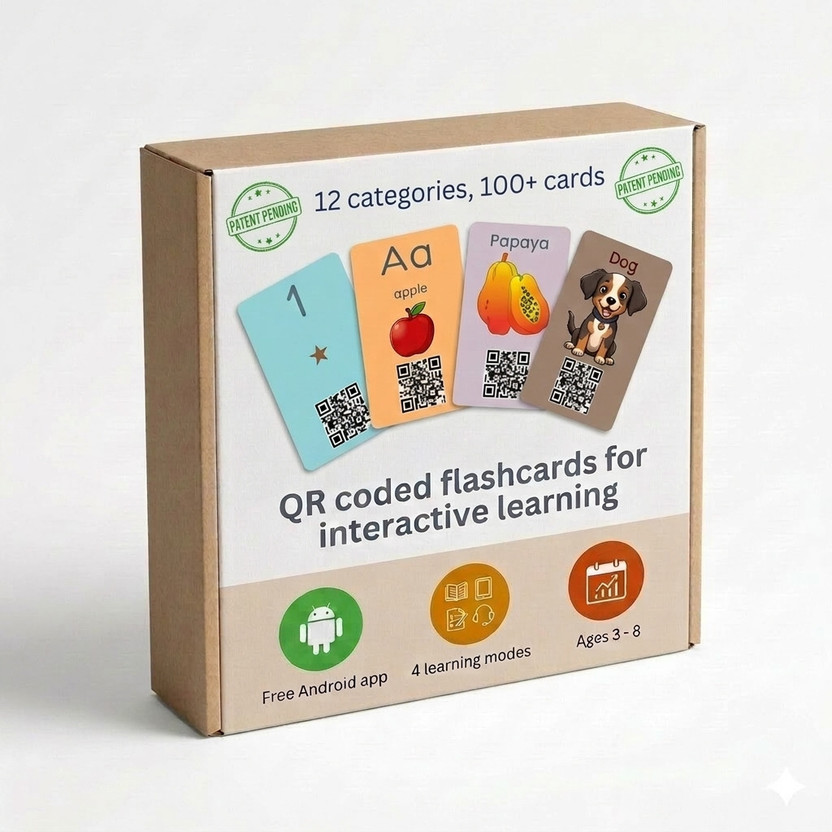 Srrt Kidz All in One Flash Cards for Kids (MINI Pack) + LEARNING APP for Kids 2-6(Multicolor)