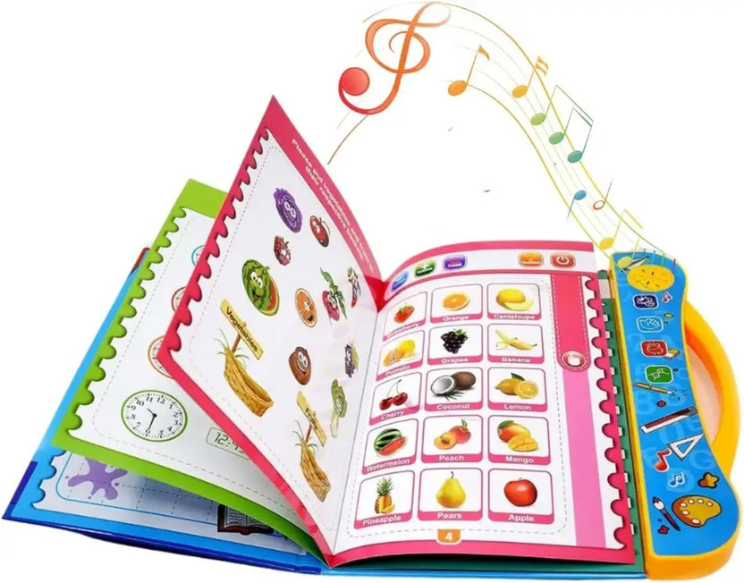 Vicorp Interactive Musical Learning Book for Kids Alphabet Rhyme Educational Sound Toy(Multicolor)