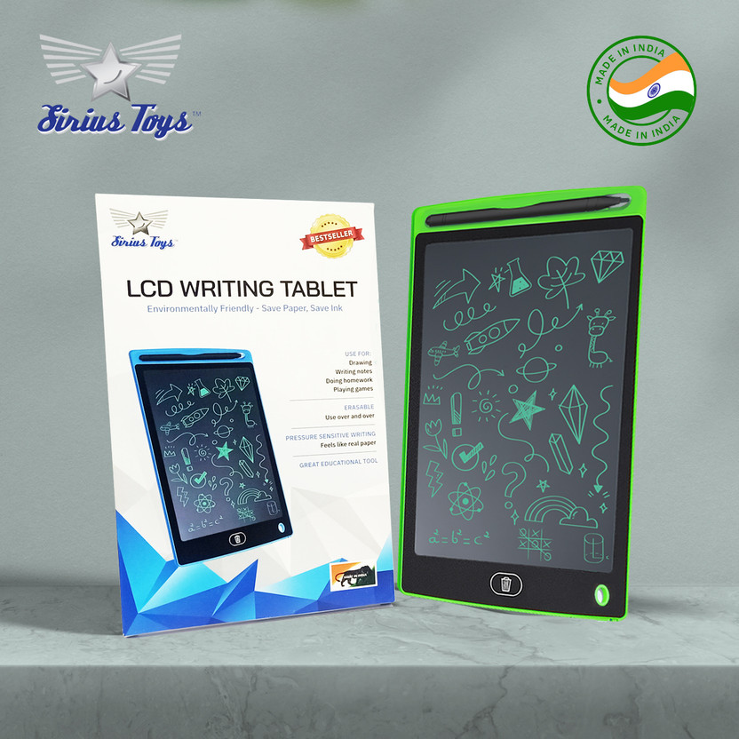 Sirius Toys LCD Writing Tablet - Make In India - 8.5 Inch(Green)