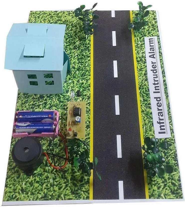 MELODY's Infrared Intruder Alarm Science P Model Project for Exhibition.(Green)
