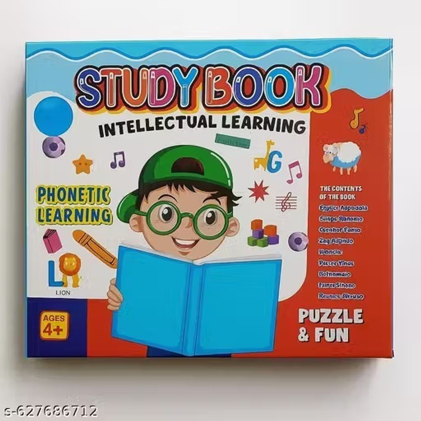 Shiv Online Kids Intelligent Learning Sound Book | Alphabet, Numbers, Vehicel & Music(Multicolor)