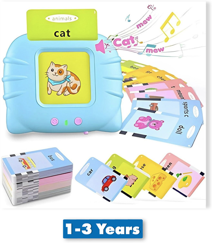 Vivesha All-in-One Talking English Words Flash Cards for Kids Education Learning Device(Multicolor)