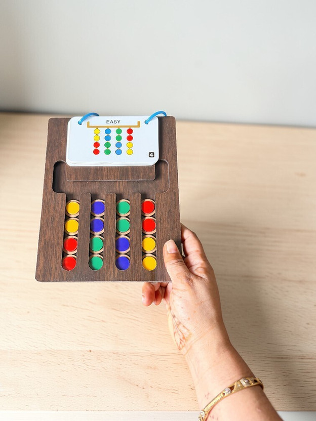 HPHCRAFTT HPHCRAFTT Wooden Color Coding Puzzle Board Learning Game for Kids Creative Skill Activity(Multicolor) - Flipkart Deal
