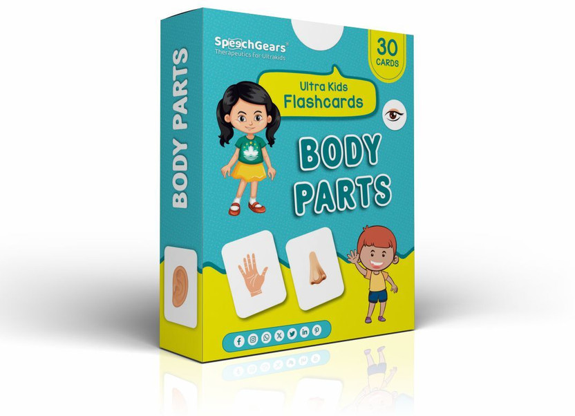 SpeechGears Body Parts Flashcards(Multicolor)