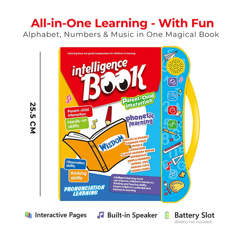 Safeora Safeora Global Intelligence Sound Book Toy for Baby & Kids – Interactive Easy Learning(Multicolor) - Flipkart Deal