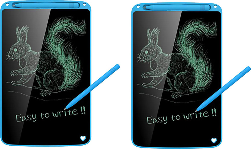 E VYAPAR KENDRA Premium quality Portable 8.5 inch LCD Electronic Digital Notepad Board PACK OF 2(Multicolor)
