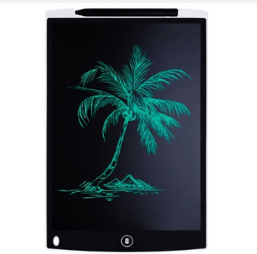 Mid Light 12inch LCD writing pad for kids Rewriting paperless electronic digital slate M1(White)