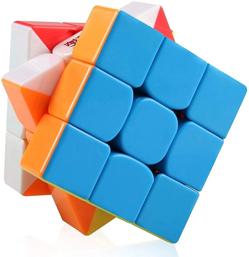 KOBBET High Speed Sticker less Magic 3x3x3 Brainstorming fantasy Puzzle Cube for|Puzzles,Skill Development,Hand Eye cordination, Non-Toxic | Brain Building |Creative |Learning toy|Educational toy(Beige)