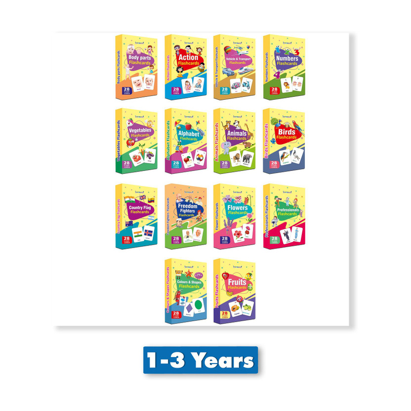 gurukanth gurukanth Alphabets, Fruits, vegetables, Colors and Shapes, Birds, Animals, Professions, Numbers, Body Parts, Actions, Vehicles, World Country Flags, Freedom Fighters, Flowers Flash Cards Early Learning Flash Cards For Kids Easy & Fun way of Learning-2yr-8yr Kids (Set of 14 - Combo pack - 392 Flash - Flipkart Deal