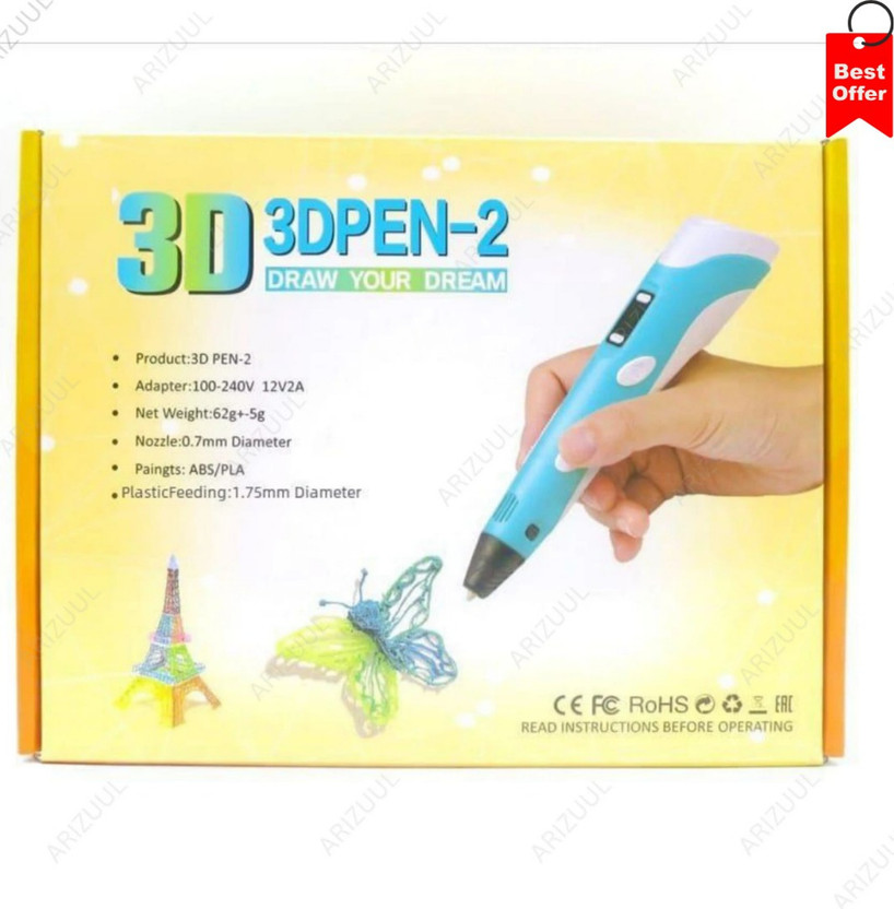 Arizuul Kids 3D Printing Pen Set Creative Drawing, DIY Crafts & Educational Art Tool(Multicolor)