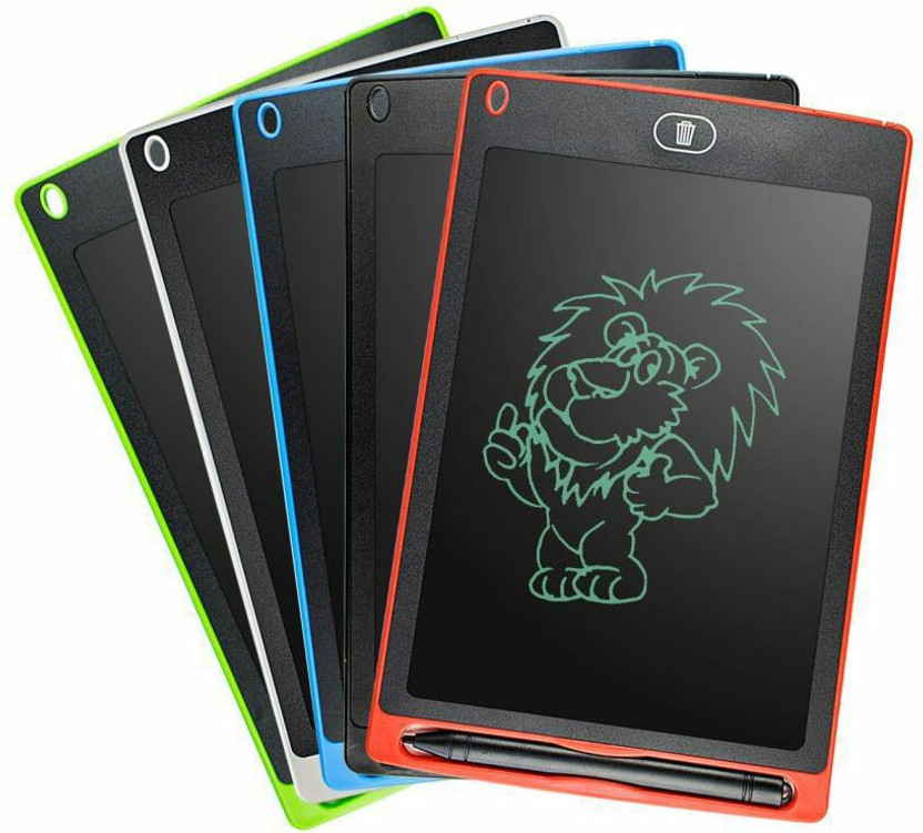 Nathans Global Traders LCD Writing Tablet, Re-Writeable, Handwriting Board E-Note Pad (8.5 inch)(Multicolor)