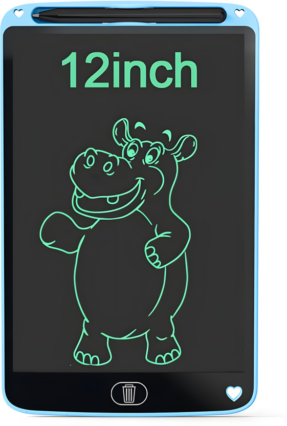 VMV FUZON 12inch LCD Writing Pad For Kids ReWriting Paperless Electronic Digital Slate V15(Blue)