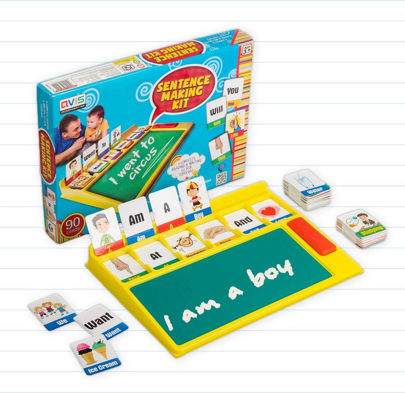 BKDT BKDT Marketing Education Sentence Making Kit Flash card with 90 Cards and educational toys(Multicolor) - Flipkart Deal