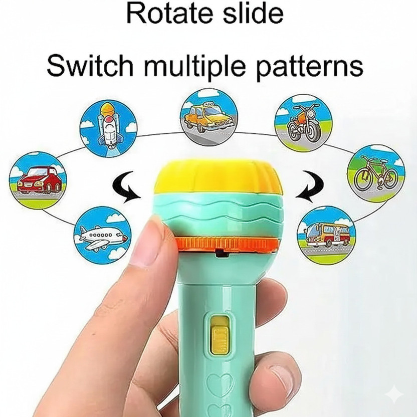 funDreamz Kids Educational Projector Torch with 24 Pictures(Multicolor)
