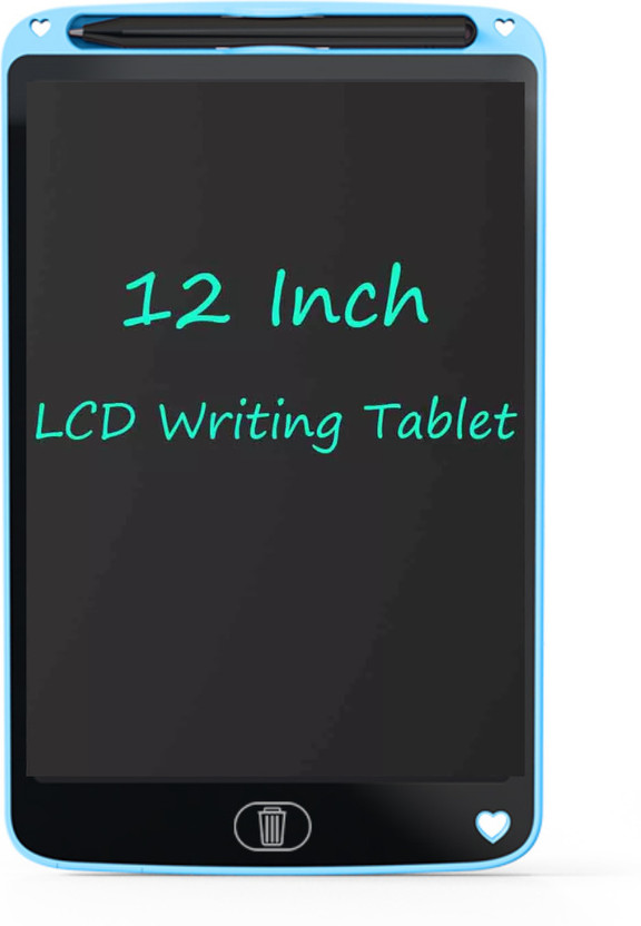 VMV FUZON 12inch LCD Writing Pad For Kids ReWriting Paperless Electronic Digital Slate V44(Blue)
