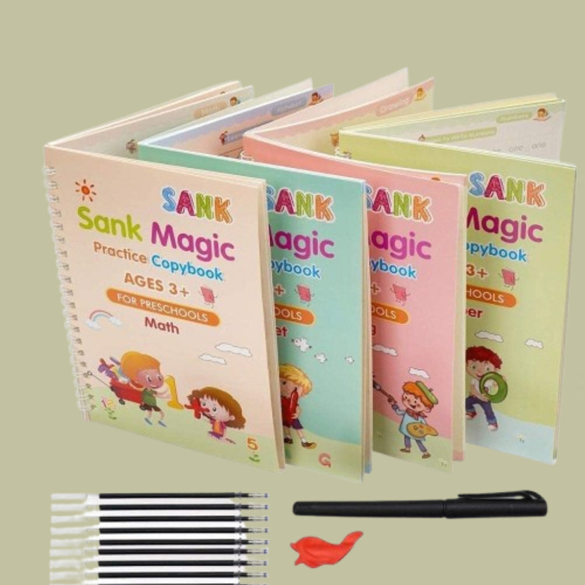 MILLOR Magic Reusable Writing Training Set(Multicolor)