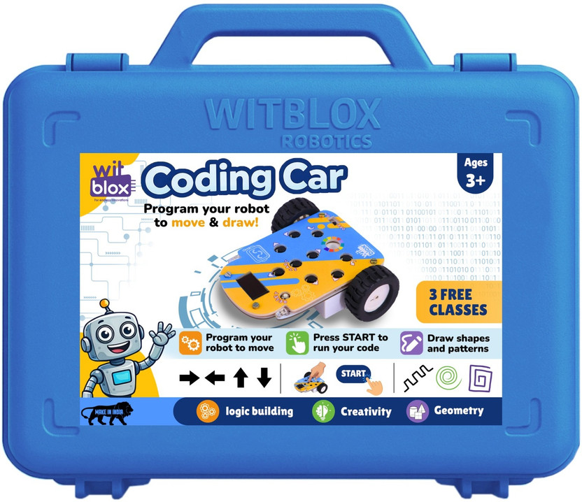 WitBlox WitBlox Coding Car for Kids|Draw & Move Robot|DIY Coding Kit with Map|Free Classes(Multicolor) - Flipkart Deal