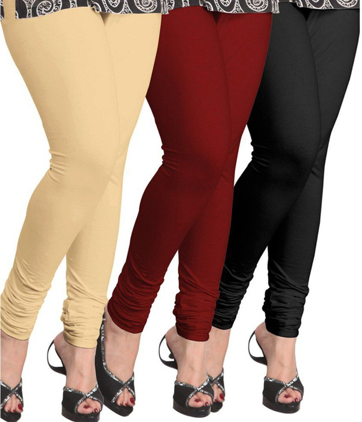 lifeneeds Churidar Length Ethnic Wear Legging(Multicolor, Solid)