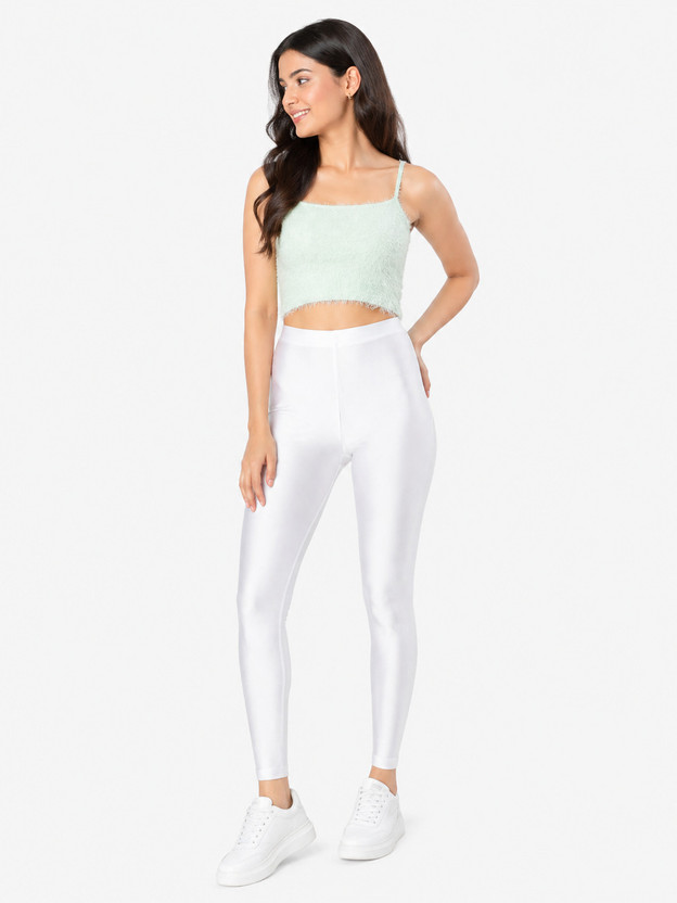 Tony Tony Max Ankle Length Western Wear Legging(White, Solid) - Flipkart Deal