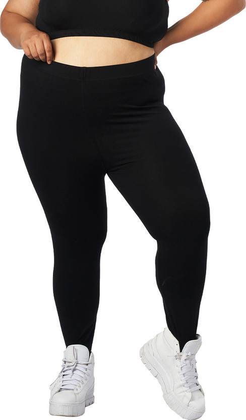 Bigtees Churidar  Western Wear Legging(Black, Solid)
