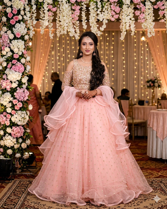 Mert Mert India Embellished Semi Stitched Lehenga Choli(Pink) - Flipkart Deal