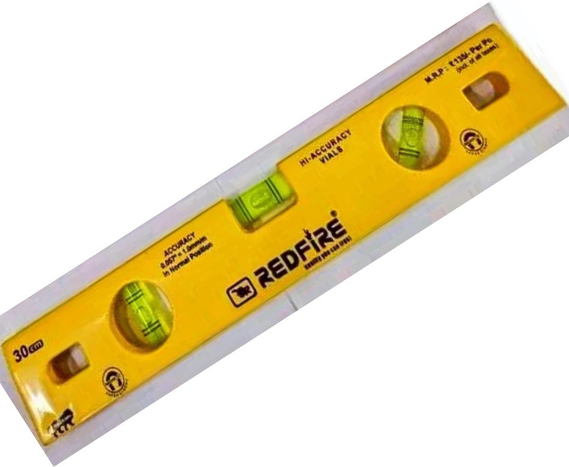 PASS 12" (30cm) PVC Magnetic Spirit Level – Professional Bubble Level Measuring Tool MAGNETIC Magnetic Torpedo Level(30 cm)