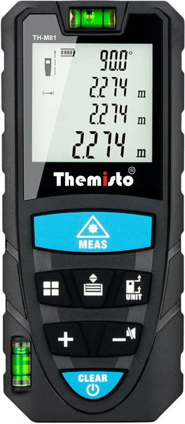 tHemiStO TH-M81 Laser Distance Meter (50M) Non-magnetic Electronic Level(11 cm)