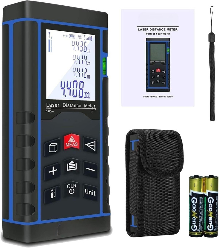 Real Real Instruments 120M Professional Laser Distance Meter with Waterproof Design & LCD Display LDM-120 Non-Magnetic Digital Level Gauge Non-magnetic Electronic Level(14 cm) - Flipkart Deal
