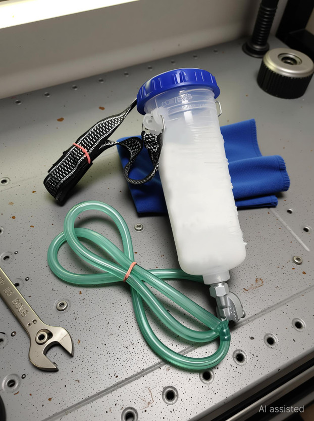 Sk world Bike Average/Mileage Testing Bottle Device With Petrol Adjusting Knob Lever Tool(5 cm)