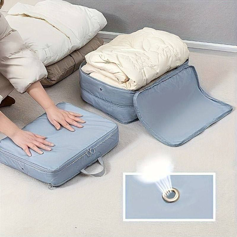BRENTERPRSE BRENTERPRSE Compression Packing Cube for Travel Organizer Bag Travel Storage Vacuum Bags(Pack of 1) - Flipkart Deal