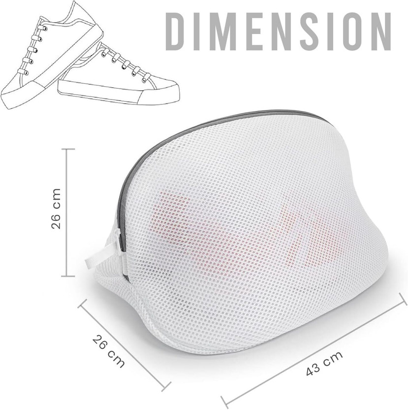 Dharamcreation Dharamcreation Shoes Wash Bags with Bumper Protectors – Mesh Shoe Laundry Bags Laundry Trolley(Beige) - Flipkart Deal
