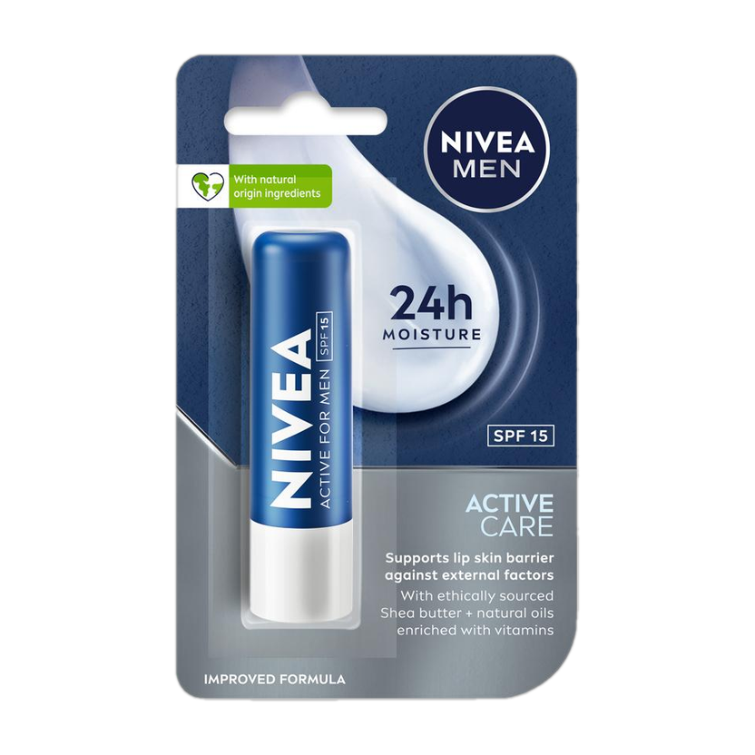 Nivea Men Men Care Lip Balm Active Care(Pack of: 1, 4.8 g)