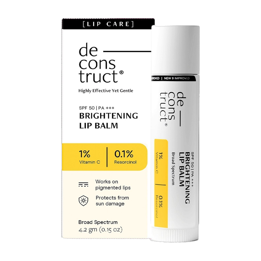 Deconstruct Brightening Lip Balm SPF 50 Brightens Dark Lips, Moisturizes Non Tinted(Pack of: 1, 4.2 g)