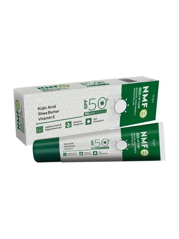 NMF e Lite Lip Care | Kojic Acid Brightening Lip Balm For Dark Lips | SPF 50+ PA+++ NA(Pack of: 1, 10 g)