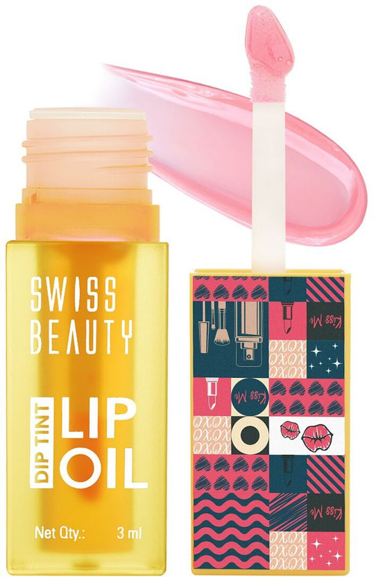 SWISS BEAUTY Dip Tint Lip Oil | Colour Changing | Glossy | Long Lasting Moisture(3 ml, Kiwi)