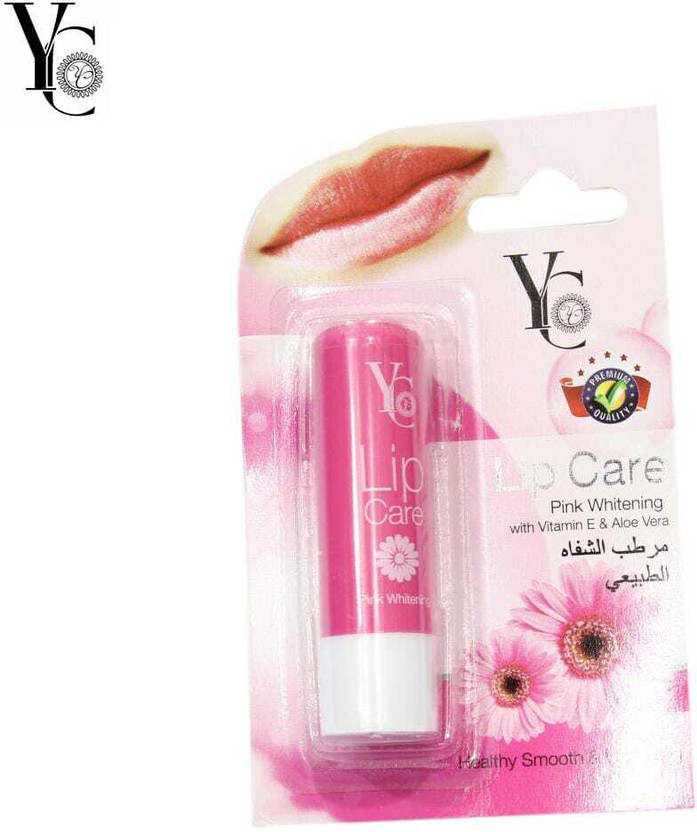 YC Pink Brightening Lip Care 3.8g Vitamin E, Aloe vera(Pack of: 1, 3.8 g)