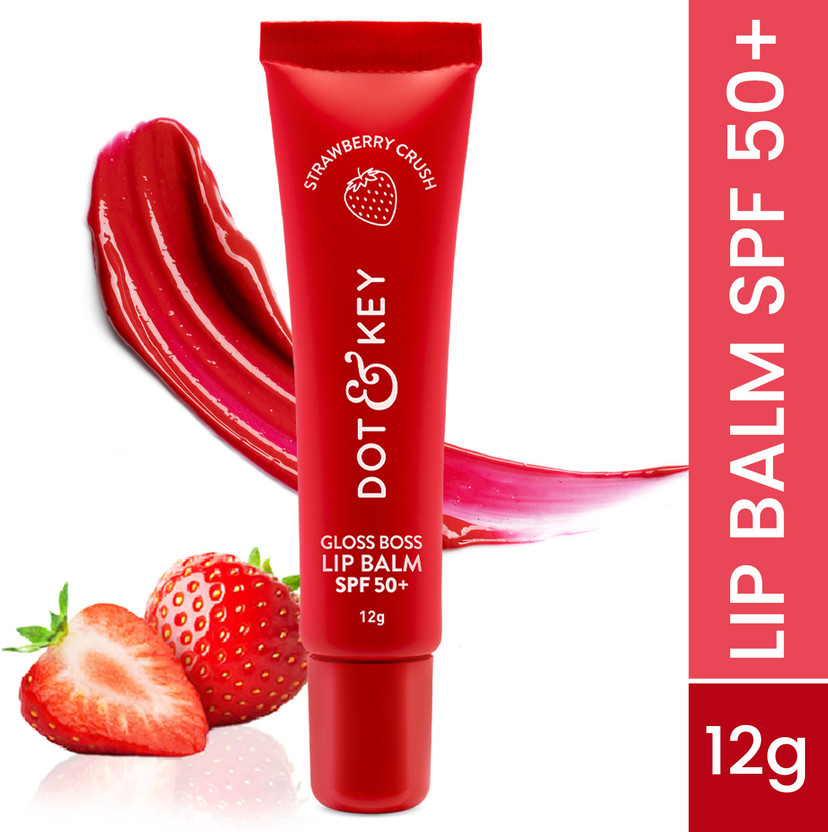 Dot & Key SPF 50 Lip Balm for Moisturization,Soft,Naturally Pink Lips,Strawberry Strawberry(Pack of: 1, 12 g)