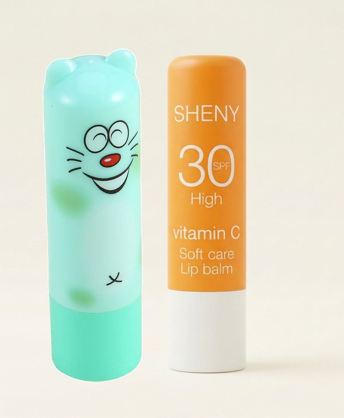 Sheny Lip Balm for Dark Lips,Vitamin C & cartoon lip balm for girls and women vitamin c(Pack of: 2, 40 g)