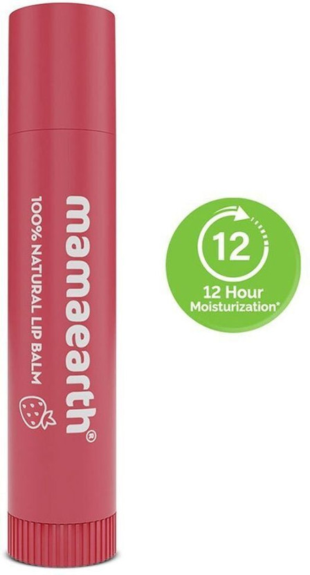 Mamaearth Nourishing Tinted 100% Natural Lip Balm with Vitamin E and Strawberry(Pack of: 1, 4 g)