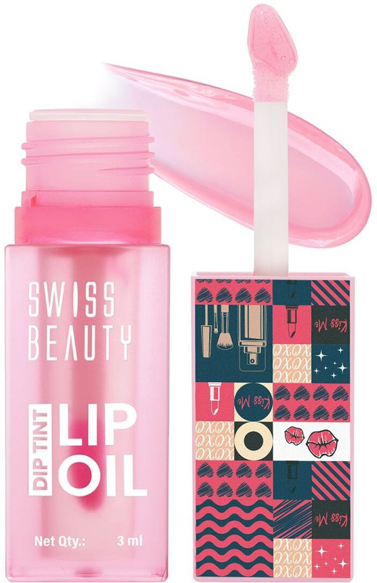 SWISS BEAUTY Dip Tint Lip Oil | Colour Changing | Glossy | Long Lasting Moisture(3 ml, Peach)