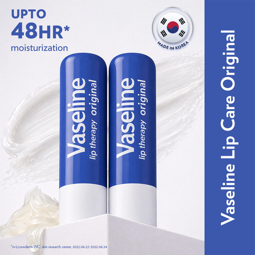 Vaseline Lip Care Original Lip Balm Stick Original(Pack of: 2, 9.6 g)