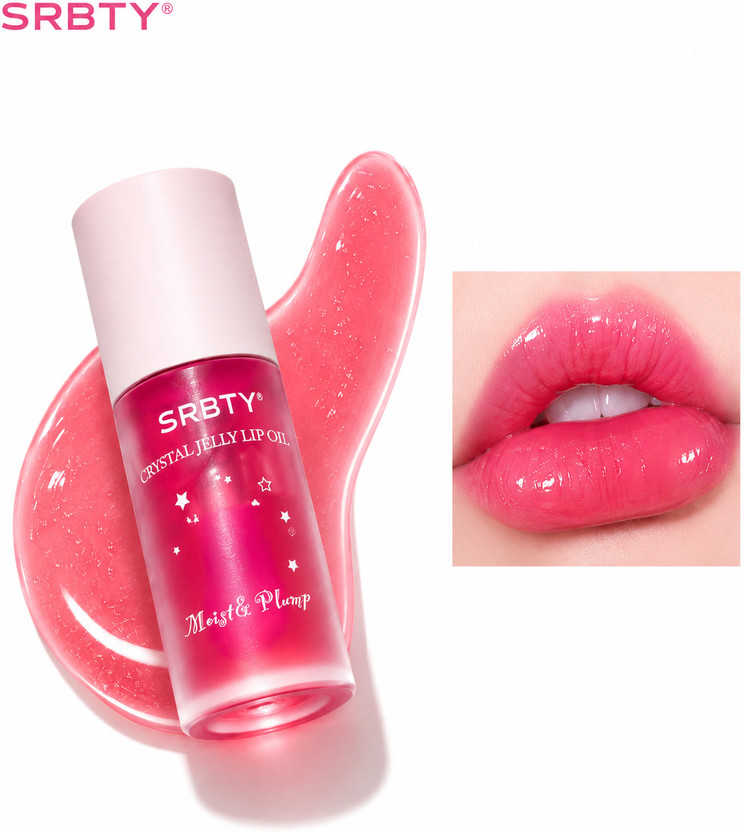 SRBTY Crystal Jelly Lip Oil Moist & Plump Glossy Pink Lip Care for Women(15 ml, LIGHT PINK)