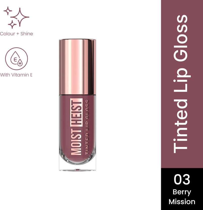 SWISS BEAUTY Moist Heist Tinted Lip Gloss | Non-Sticky | Vitamin E | Long Lasting Shine(4.8 g, Berry Mission)