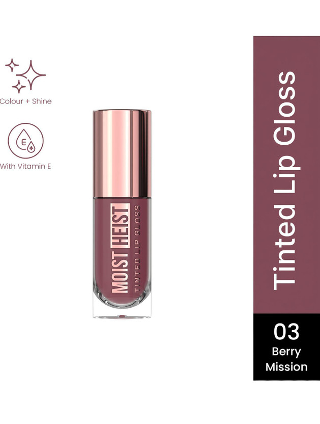 SWISS SWISS BEAUTY Moist Heist Tinted Lip Gloss | Non-Sticky | Vitamin E | Long Lasting Shine(4.8 g, Berry Mission) - Flipkart Deal