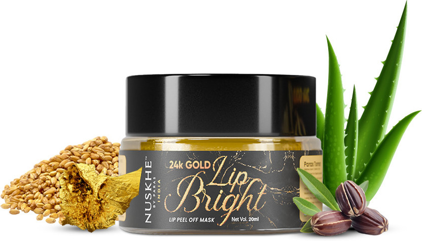 Nuskhe By Paras Lip Bright - Lip Peel of Mask(Golden)