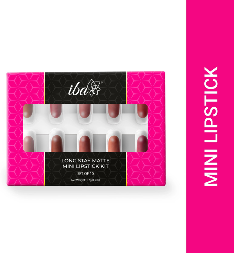Iba Long Stay Matte Mini Lipstick Kit | Creamy Matte Lipstick Set(Multicolor, 12 g)