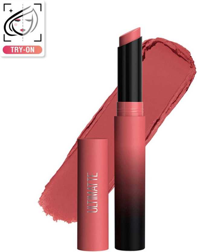 MAYBELLINE NEW YORK Color Sensational Ultimattes Lipstick | Matte Finish | Enriched With Jojoba Oil(499 More Blush, 1.7 g)