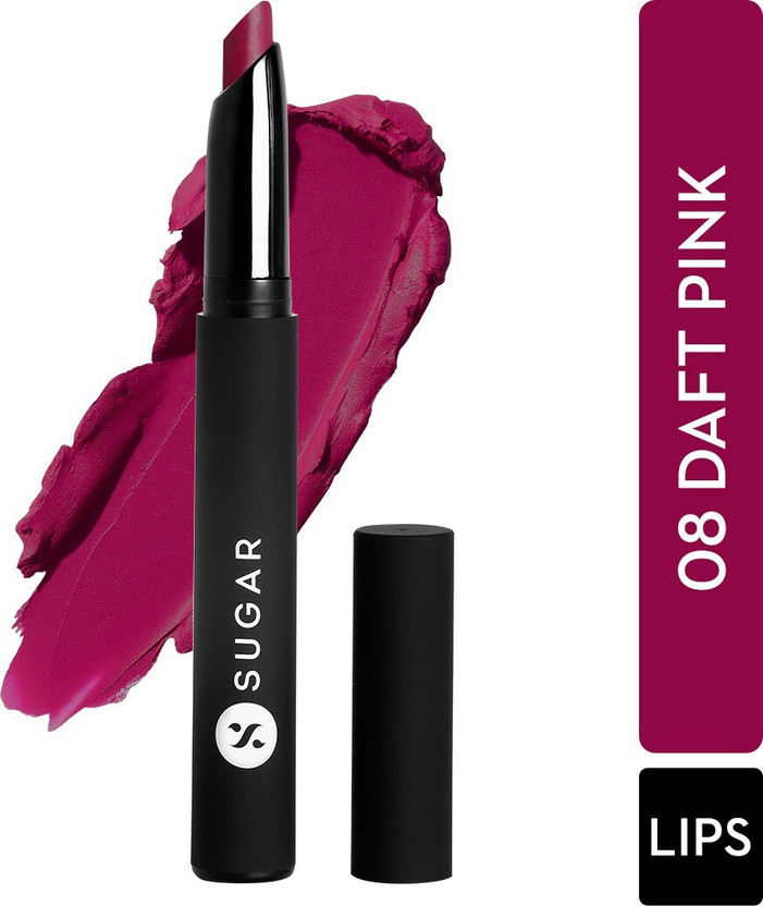 SUGAR Matte Attack Transferproof & waterproof Lipstick(08 Daft Pink (Deep Pink), 2 g)