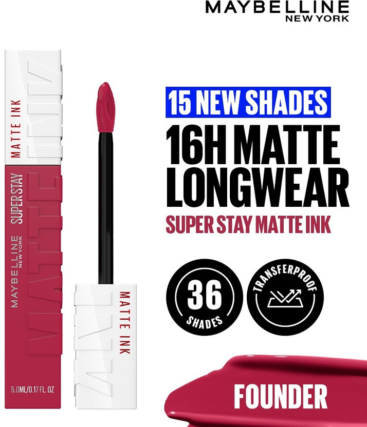 MAYBELLINE NEW YORK Super Stay Matte Ink Liquid Lipstick(Founder, 5 ml)